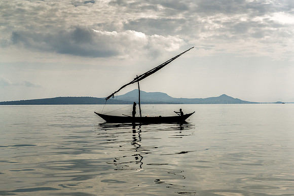 Fishing boat on Lake Victoria - Mfangano Island, Kenya