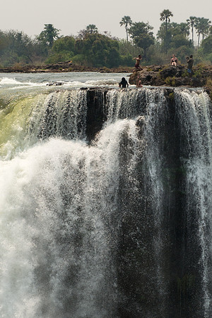The Devil's Pool at the top of Victoria Falls