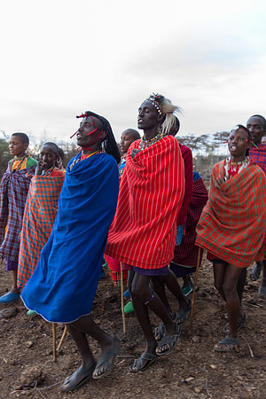 Masai dancers - Loliondo, Tanzania