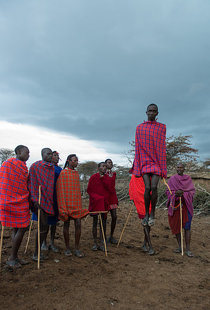 Masai jumping exibition - Loliondo, Tanzania