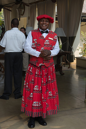 Valet at the Royal Livingstone Hotel - Livingstone, Zambia