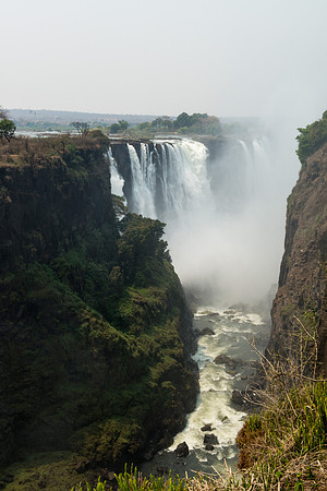 Victoria Falls as seen from Zimbabwe